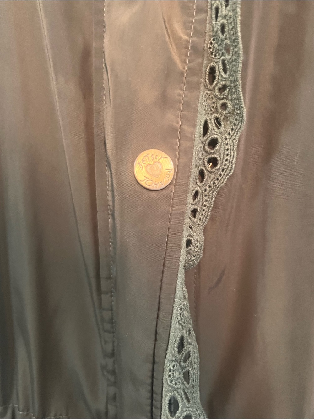 Betsey Johnson Olive Green Utility Coat - Picture 3 of 8